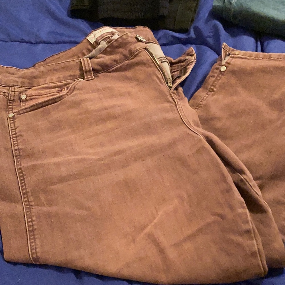 Crop colored jeans.  Great condition